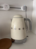 SMEG/斯麦格复古电热水壶KLF04烧水壶大容量家用不锈钢恒温养生壶泡茶热牛奶自动断电保温生日新年礼物 1.7L 奶白色 实拍图
