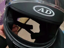 AD新国标电动车头盔男女士四季通用电瓶车安全帽男款冬季保暖围巾全盔女款防雾轻便3C认证摩托车头盔 新国标A【哑黑】透明 实拍图