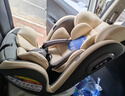 Heekin德国 儿童安全座椅汽车用0-4-12岁婴儿宝宝360度旋转ISOFIX硬接口 尊享灰(遮阳棚+上拉带+侧保护) 实拍图
