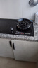 黑狗（HEIGOO）九腔猛火气电灶电气气电两用灶具台式嵌入式电磁炉燃气灶煤气一体灶二合一一电一气双灶 右气左电(连体款) 管道天然气12T 实拍图