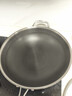 赫巴兹（HZIB）德国不粘锅316不锈钢炒锅炒菜锅具少油烟平底炒锅电磁炉燃气通用 双面屏+玻璃盖内径32外径 34cm 实拍图