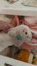 新初生婴幼儿童0-1-3岁宝宝棉秋冬加绒加厚保暖毛圈中筒地板袜子 米白兔 6-12月 s码 约 建议脚长9-11cm 实拍图