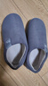回力纯色全包棉鞋情侣室内外防滑保暖棉拖鞋HLX0233灰色42-43码 实拍图