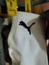 彪马/彪马袜子男士中筒休闲运动风棉袜3双装 白色 均码 实拍图