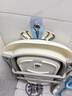 iuu婴儿洗澡盆 可折叠宝宝浴盆大号 洗澡神器躺托浴架新生儿童用品 【北欧灰】单盆 材质：FAD食品级材质检测认证 实拍图