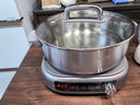 九阳（Joyoung）0涂层IH秒涮电火锅火锅专用锅电锅家用4-8人分体式可拆洗多功能电蒸锅不锈钢电煮锅6L火锅锅GN12 实拍图