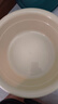 京东物流 奶油风加厚洗脸盆家用洗菜盆学生宿舍洗内裤收纳盆泡脚 实惠款1个(大号) 奶油色 实拍图