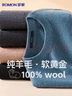 罗蒙【100%羊毛】纯羊毛衫男秋冬圆领毛衣男士薄款套头打底针织衫男装 实拍图