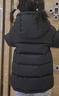 保姆鹅  【风墙】儿童羽绒服宝宝中长款护脸加厚外套保暖童装[NG2664] 炭黑 110 实拍图