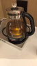 煮茶器养生壶喷淋式煮茶壶烧水壶电热水壶蒸茶壶 蒸茶器 泡茶壶围炉煮茶 1L煮茶器【防干烧保护】 【加厚高硼硅玻璃】 实拍图