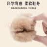 爱宝适宝宝地板袜秋冬婴儿加厚毛绒学步鞋儿童保暖步前鞋粉色 M码 T210 实拍图