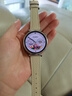 watchbond适用华为手表gt6表带女款41mm小蛮腰荔枝纹真皮表带watch gt5/gt5pro/gt4/watch5女士18mm腕带配件 荔枝纹小蛮腰圆尾-月字扣-熏衣紫 【41/42表盘】 实拍图