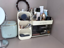 EACHY化妆品收纳盒桌面防尘高级感大容量梳妆台护肤品置物架-奶油黄 实拍图