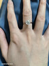 央创时尚中国黄金求婚订婚女戒指钻戒1克拉莫桑钻结婚莫桑石戒指女款银925 实拍图