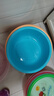 新款圆形家用洗脸盆加厚卫生间厨房洗衣洗菜洗脚宿舍泡脚盆 湖水蓝 大号plus【直径37CM】 实拍图
