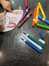 Touch mark12色丙烯马克笔易水洗儿童三角易握速干不透纸水彩笔拍立得相纸涂鸦学生美术荧光笔记号笔开学礼物 实拍图