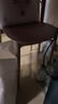 餐椅塑料椅子办公凳靠背休闲椅家用书桌椅卧室化妆椅简易小椅子 卡其色-四腿餐椅【加固标准款】 实拍图