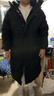 鸭鸭（YAYA）王一博同款冰壳系列户外极寒羽绒服男士新款长款情侣加厚女外套 青光黑色【现货速发】 3XL /190(建议195-215斤) 实拍图