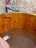 川池（CC）木桶浴桶小户型成人沐浴泡澡洗澡桶香柏木养生加厚实木可带盖加热 100长*56宽+软枕+内外凳+误差 2cm 实拍图