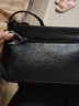 花迹（HUAJI）真皮牛皮妈妈包中年女包软皮包包女士单肩斜挎包中年手机包 黑色 实拍图