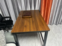 超·奈（CHAONAI）【顺丰到家】电脑桌家用台式简约办公卧室小户型学习桌简易书桌子 【单桌25MM厚桌面】黑架+古橡木 长140CM宽80CM高75CM 实拍图