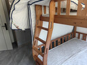 临稚胡桃木 儿童上下床实木高低床双层床上下铺床两层木床子母床 爬梯款 上铺宽1.6米下铺宽1.8米 实拍图