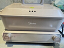 美的（Midea）电火锅钛陶0氟多功能锅不锈钢蒸锅鸳鸯火锅专用锅超薄速沸多功能一体电锅煎烤料理锅DLS332266S 实拍图