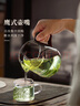 忆壶茶公道杯玻璃泡茶壶月牙过滤绿茶专用茶具配件玻璃分茶器带茶漏 实拍图