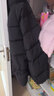 保姆鹅 儿童羽绒服宝宝短款加厚白鸭绒外套男童女童保暖防风冬[NG2637] 黑 130 实拍图