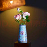 不東新中式风珐琅彩轻奢陶瓷花瓶高级感插花水养醒花水培容器瓷器摆件 实拍图
