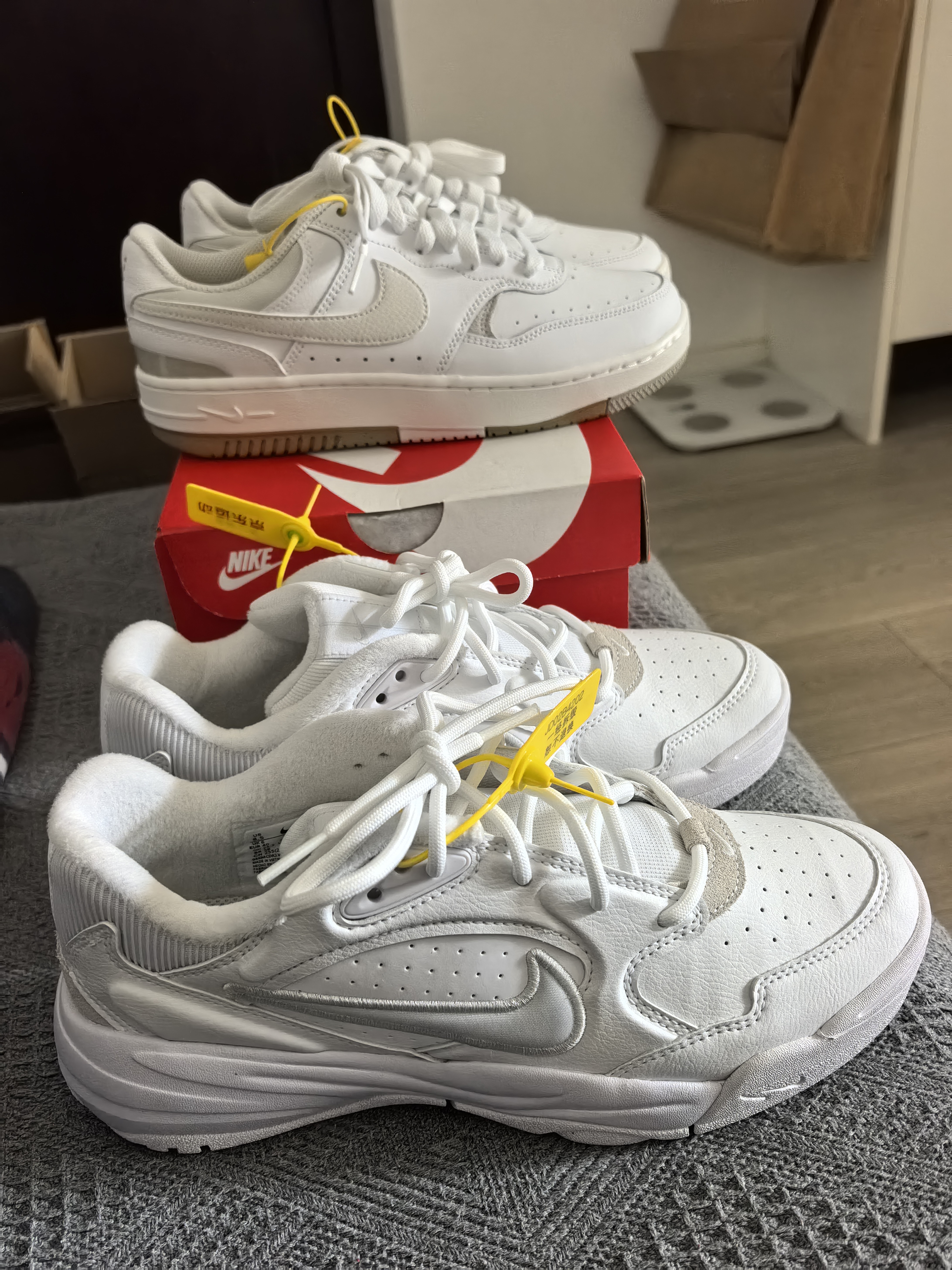 NIKE板鞋女缓震透气GAMMA FORCE运动鞋DX9176-103白棕40 实拍图
