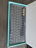 罗技（Logitech）时尚系列 K380 键盘 蓝牙办公键盘 无线键盘 女友 便携超薄键盘 笔记本键盘 黑灰色 实拍图