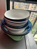 尚行知是碗饭碗日式陶瓷碗碟餐具家用釉下彩米饭碗盘碗筷乔迁送礼 7英寸条纹盘(1个) 实拍图