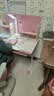 多彩鱼儿童学习桌椅套装书桌写字桌中小学生可升降儿童书桌椅套装 莫兰迪粉丨80cm桌+伸缩追背椅 实拍图