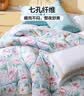 富安娜被子春秋四季被芯单人空调被七孔抗菌被褥152×210cm浅绿 实拍图