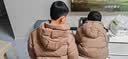 左西男童红色羽绒服冬季2025新款儿童三防加厚保暖外套潮 咖啡色 120 实拍图