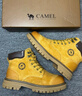 骆驼（CAMEL）王俊凯同款马丁靴高帮秋户外工装大黄靴男 GE122W7757T 金黄 42 实拍图