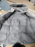 黑冰25新款户外700蓬鸭绒男款加厚防风保暖羽绒服 F8905MJ 灰白 2XL 实拍图