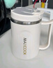 美厨（MAXCOOK）水杯马克杯 304不锈钢保温咖啡杯子带盖办公室冲饮泡茶500ml配勺 实拍图