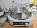 小熊（Bear）0涂层电火锅火锅专用锅电锅家用4-6个人不粘分体式可拆洗多功能蒸煮一体不锈钢电煮锅4L火锅锅40S1 实拍图