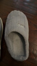 洁丽雅棉拖鞋男士秋冬季厚底保暖家居室内情侣毛绒拖鞋男冬天居家棉鞋女 灰色 42-43 【适合41-42码】 实拍图