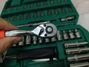 绿林（GREENER）54件专业汽修套筒扳手修汽车工具箱套装家用小飞棘轮快速扳手套筒 实拍图