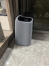 朴厨无盖垃圾桶18L家用双层大号客厅卧室厨房卫生间大容量纸篓灰色 实拍图
