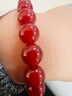 普陀山2026马年本命年红玛瑙手串女款红色天然玛瑙珠黄金手链新年礼物 实拍图