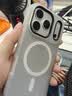 弘卓适用苹果17pro手机壳iphone17pro保护套肤感磁吸果冻壳液态软胶防摔防指纹纯色简约磨砂壳 暮云黑 实拍图