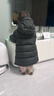 保姆鹅  【风墙】儿童羽绒服宝宝中长款护脸加厚外套保暖童装[NG2664] 炭黑 110 实拍图