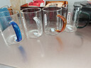 青苹果耐热玻璃水杯465ml四只 四色把手围炉煮茶杯牛奶杯一人一杯不混杯 实拍图