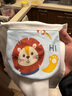 洁丽雅（Grace）A类纯棉婴儿吸汗巾幼儿园3-6岁儿童垫背巾卡通4层纱布隔汗垫5条装 实拍图