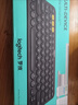 罗技（Logitech）时尚系列 K380 键盘 蓝牙办公键盘 无线键盘 女友 便携超薄键盘 笔记本键盘 黑灰色 实拍图
