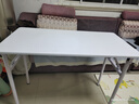 全品屋 可折叠桌电脑桌台式学生长条桌卧室简易书桌写字学习桌桌子办公 长100CM*宽50CM*74CM 实拍图